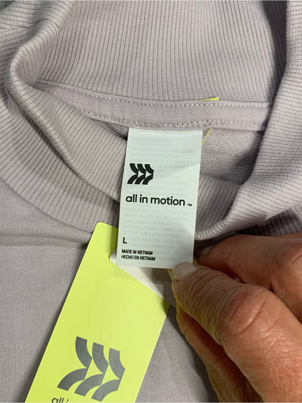 all in motion Lavender Mock Neck Sweatshirt - Picture 4 of 8